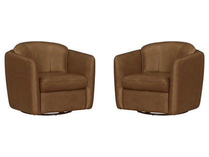 Parker Living - Norwood - Renaissance Chestnut Swivel Glider Accent Chair (Set of 2) - SNOR-KIT-912GS-2-RECH view 1