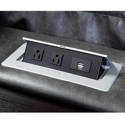 Parker House - Outlaw - Stallion 7 Piece Modular Power Sectional with Drop Down Table - MOUT-PACKT7(H)-STA veiw 4