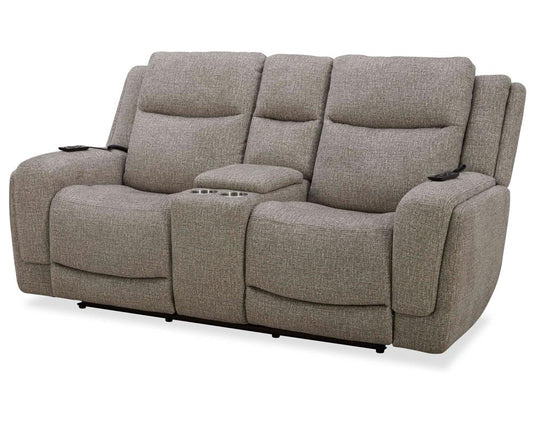 Parker Living - Penfield - Frappe Power Zero G Console Loveseat with Heat, Massage & Speaker P3 - MPEN#822CPHLZS-HM-FRAP veiw 1