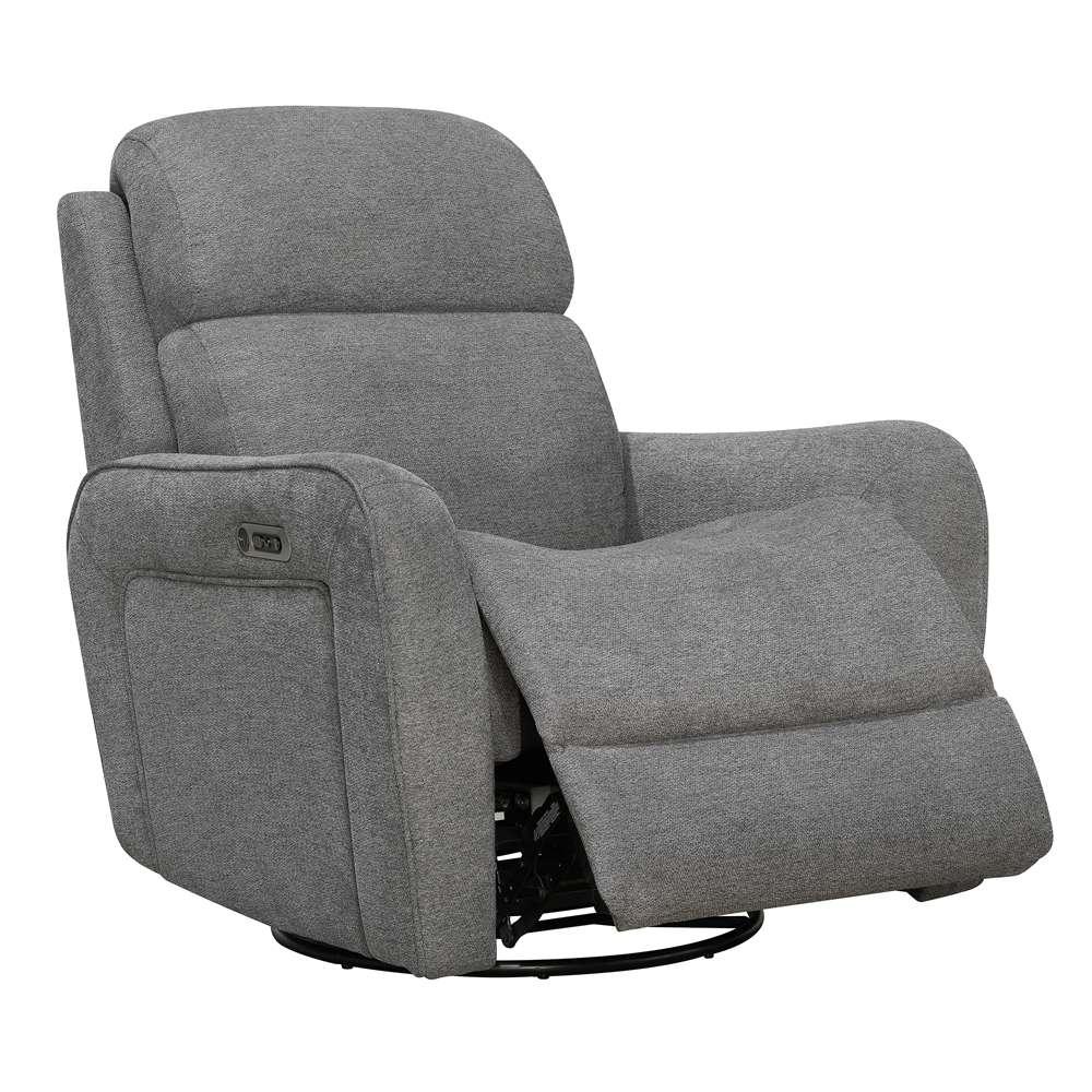 Parker House - Quest - Upgrade Charcoal Swivel Glider Cordless Recliner - Powered by FreeMotion - MQUE#812GSPH-P25-UPCH_CLOSEOUT veiw 2