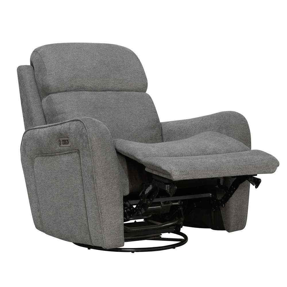 Parker House - Quest - Upgrade Charcoal Swivel Glider Cordless Recliner - Powered by FreeMotion - MQUE#812GSPH-P25-UPCH_CLOSEOUT veiw 3