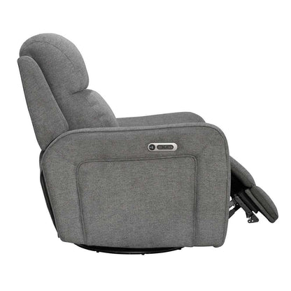 Parker House - Quest - Upgrade Charcoal Swivel Glider Cordless Recliner - Powered by FreeMotion - MQUE#812GSPH-P25-UPCH_CLOSEOUT veiw 5