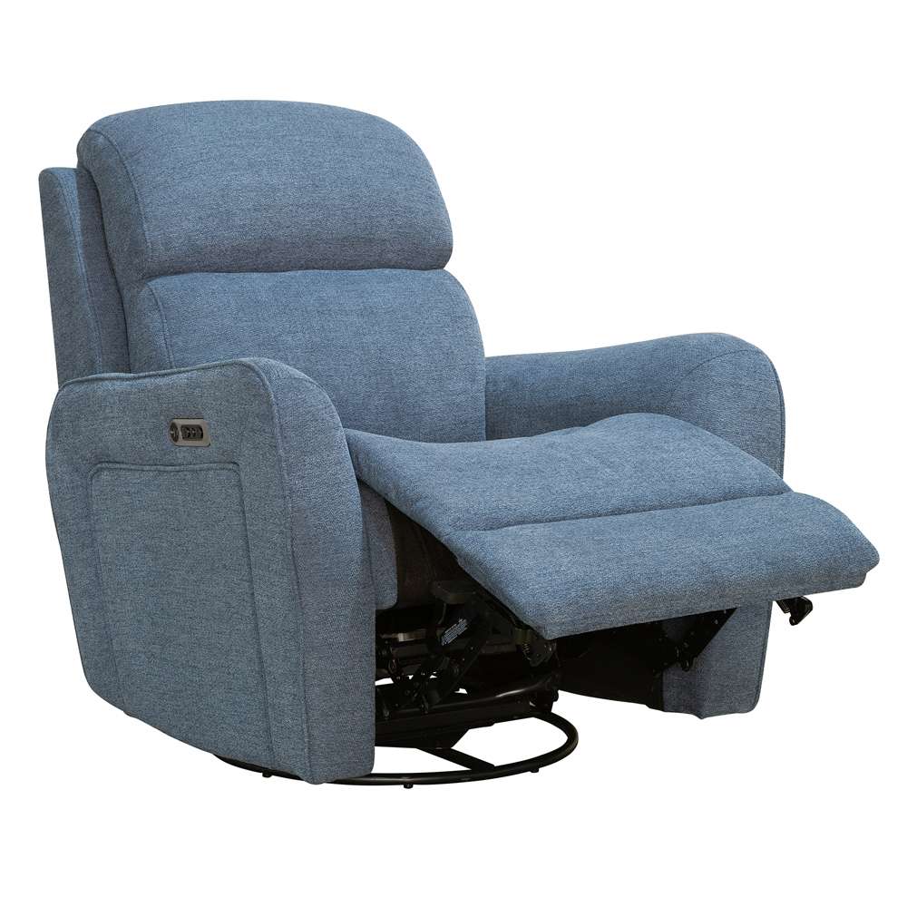 Parker House - Quest - Upgrade Midnight Blue Swivel Glider Cordless Recliner - Powered by FreeMotion - MQUE#812GSPH-P25-UPMB_CLOSEOUT veiw 2