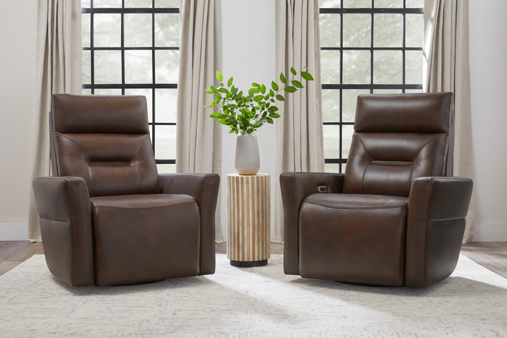 Parker Living - Remmington - Auburn Power Swivel Glider Recliner P2 (Set of 2) - MRMG#812GSPH-2-AUBN view 6
