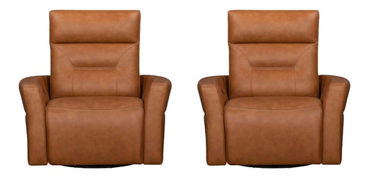 Parker Living - Remmington - Vintage Caramel Power Swivel Glider Recliner P2 (Set of 2) - MRMG#812GSPH-2-VGCM view 1
