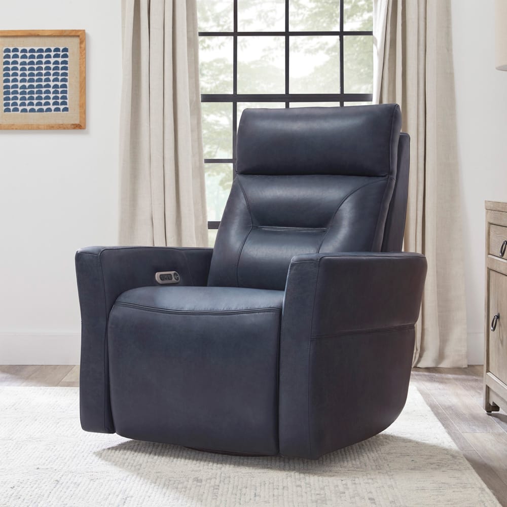 Parker Living - Remmington - Vintage Navy Power Swivel Glider Recliner P2 - MRMG#812GSPH-VGNV view 7