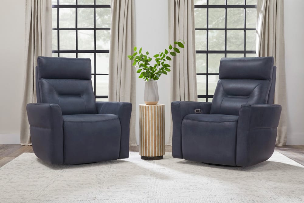 Parker Living - Remmington - Vintage Navy Power Swivel Glider Recliner P2 (Set of 2) - MRMG#812GSPH-2-VGNV view 7