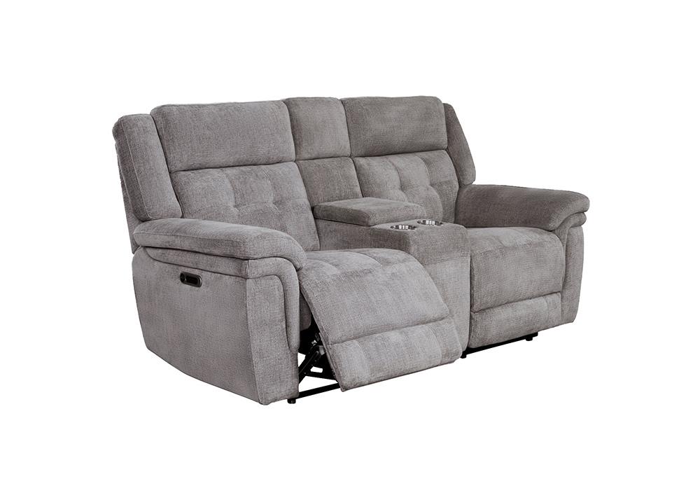 Parker House - Richland - Bristol Grey Power Reclining Sofa and Loveseat - MRIC-32PH-BRGR veiw 4