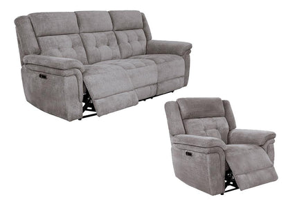 Parker House - Richland - Bristol Grey Power Reclining Sofa and Recliner - MRIC-31PH-BRGR veiw 1