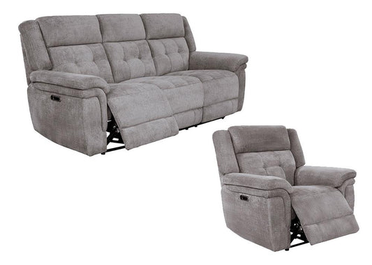 Parker House - Richland - Bristol Grey Power Reclining Sofa and Recliner - MRIC-31PH-BRGR veiw 1