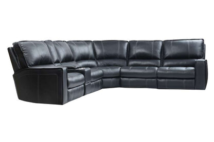 Parker House - Rockford - Verona Black 6 Piece Modular Power Reclining Sectional with Power Headrests and Entertainment Console - MROC-PACKA(H)-VBK_CLOSEOUT veiw 3