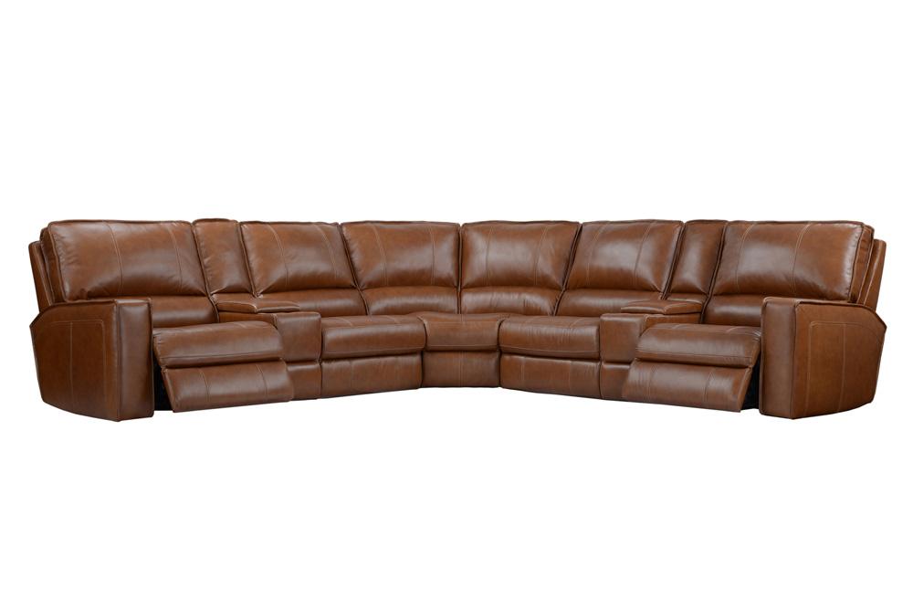 Parker Living - Rockford - Verona Saddle 7 Piece Modular Power Reclining Sectional with Power Adjustable Headrests - MROC-PACKT7(H)-VSA veiw 2