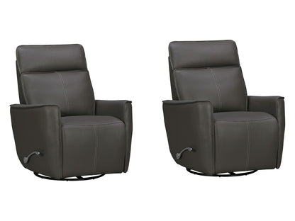 Parker Living - Roxy - Abby Dark Grey Manual Swivel Glider Recliner (Set of 2) - MROX-KIT-812GS-2-ABDG view 1