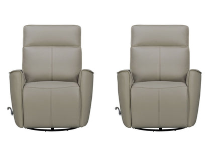 Parker Living - Roxy - Abby Light Grey Manual Swivel Glider Recliner (Set of 2) - MROX-KIT-812GS-2-ABLG view 1