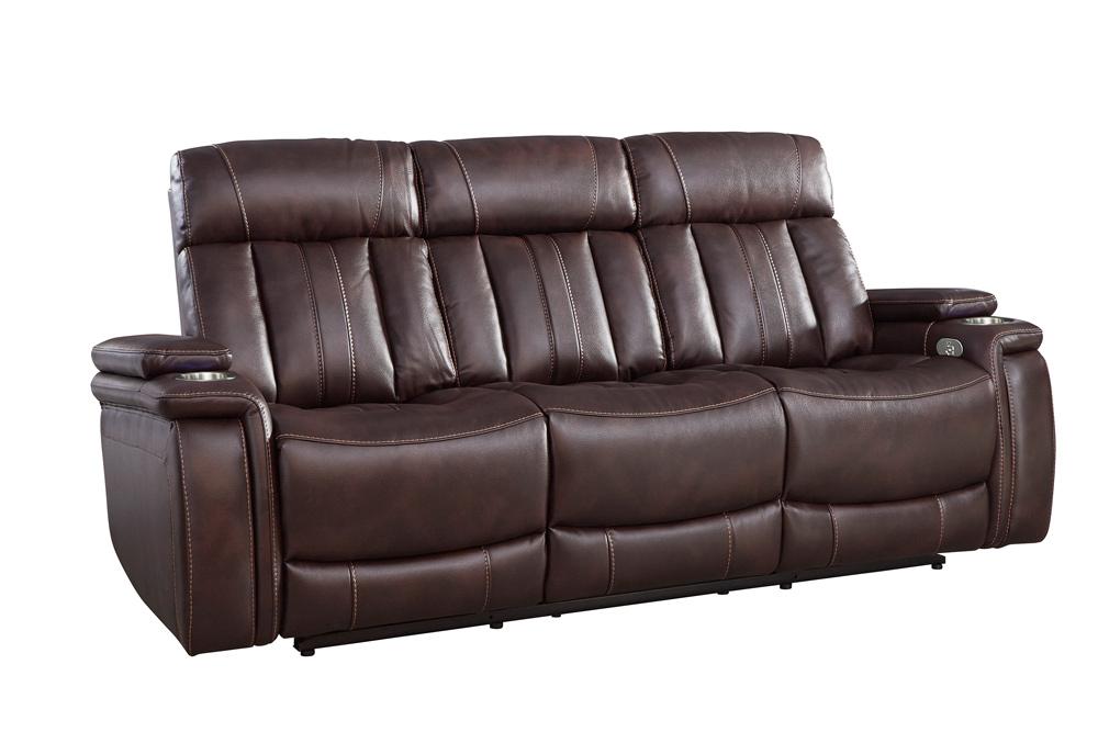 Parker House - Royce - Fantom Brown Power Drop Down Console Sofa - MROY#832PH-FNB veiw 3