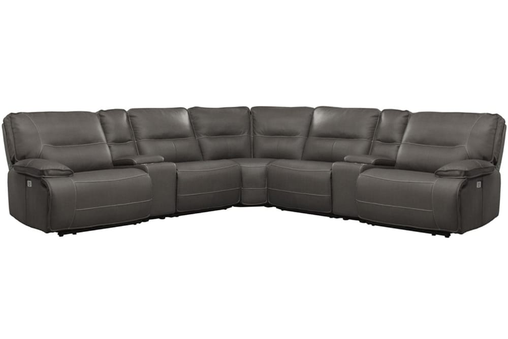 Parker Living - Spartacus - Haze 7 Piece Modular Power Reclining Sectional with Power Adjustable Headrests - MSPA-PACKT7(H)-HAZ view 1