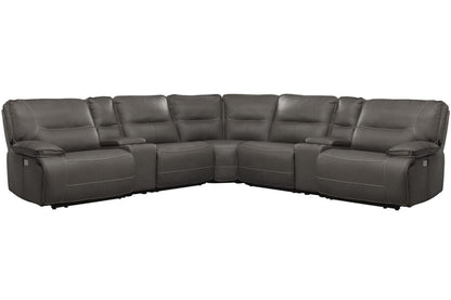 Parker Living - Spartacus - Haze 7 Piece Modular Power Reclining Sectional with Power Adjustable Headrests - MSPA-PACKT7(H)-HAZ view 1
