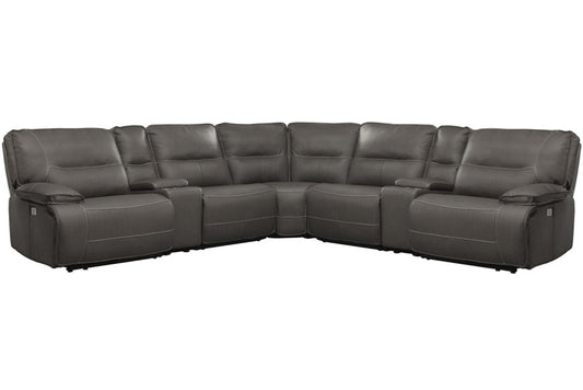 Parker Living - Spartacus - Haze 7 Piece Modular Power Reclining Sectional with Power Adjustable Headrests - MSPA-PACKT7(H)-HAZ view 1