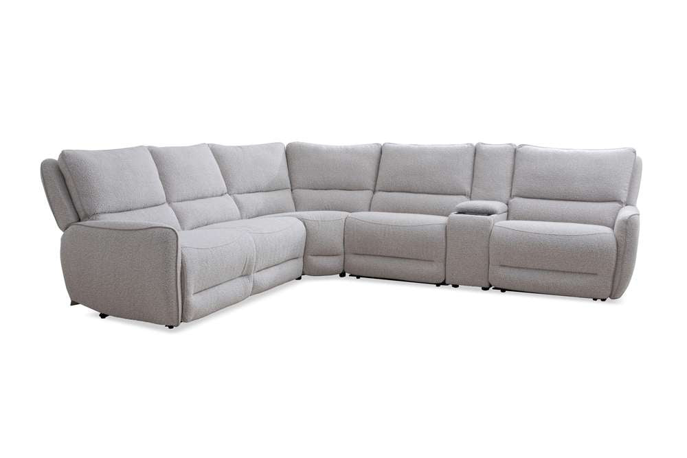 Parker House - Stellar - Bloke Cotton 6 Piece Modular Power Reclining Sectional with Power Headrests and Entertainment Console - MSTR-PACK6A(H)-BLCT veiw 1