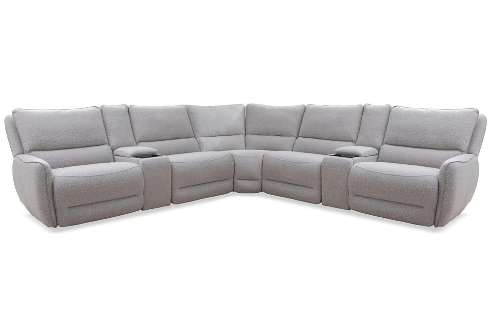 Parker Living - Stellar - Bloke Cotton 7 Piece Modular Power Reclining Sectional with Power Adjustable Headrests - MSTR-PACK7A(H)-BLCT veiw 1