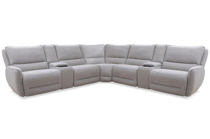 Parker Living - Stellar - Bloke Cotton 7 Piece Modular Power Reclining Sectional with Power Adjustable Headrests - MSTR-PACK7A(H)-BLCT veiw 1