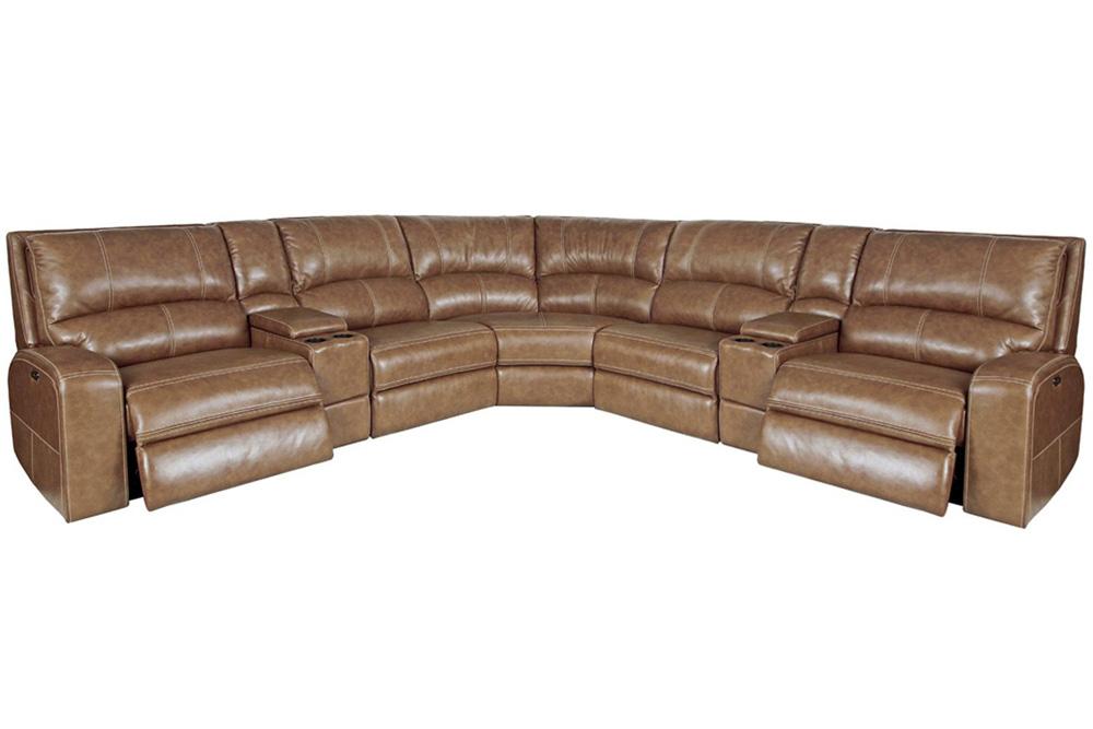 Parker Living - Swift - Bourbon 7 Piece Modular Power Reclining Sectional with Power Adjustable Headrests - MSWI-PACKT7(H)-BOU veiw 1