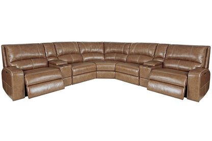 Parker Living - Swift - Bourbon 7 Piece Modular Power Reclining Sectional with Power Adjustable Headrests - MSWI-PACKT7(H)-BOU veiw 1