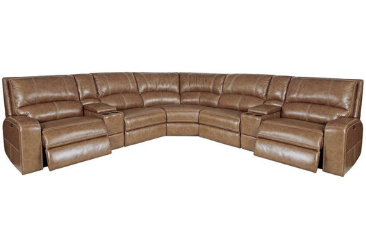 Parker Living - Swift - Bourbon 7 Piece Modular Power Reclining Sectional with Power Adjustable Headrests - MSWI-PACKT7(H)-BOU veiw 1