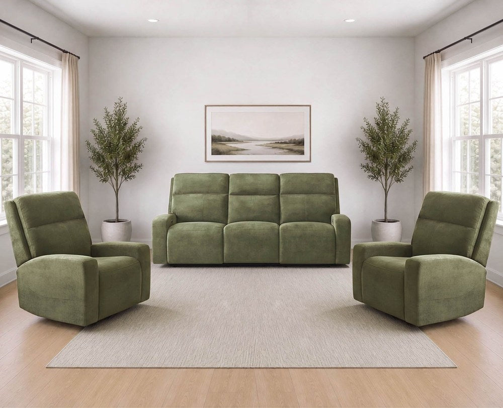 Parker Living - Traxton - Jasper Moss Power Zero Gravity Sofa and 2 Recliners - MTRA-KIT-311P3Z-JAMS view 19
