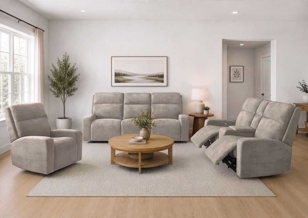 Parker Living - Traxton - Jasper Taupe Power Zero Gravity Sofa P3 - MTRA-832P3Z-JATA view 15