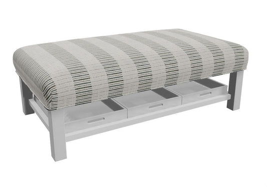Paula Deen  - Ottoman in Ottilie 16 Fabric   - P034500BD-Ottilie-16 view 1