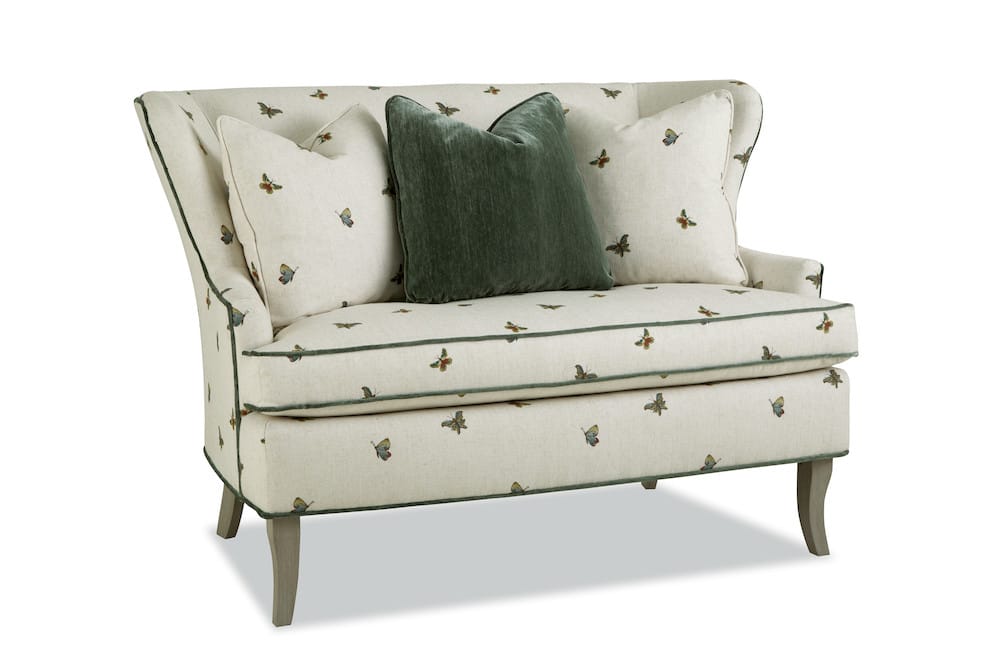 Paula Deen  - Settee in Springfest 21 Fabric   - P095030BD-Springfest-21 view 2