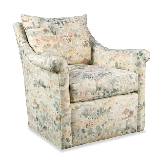 Paula Deen  - Swivel Chair in Silverlake 10 Fabric   - P042410BDSC-Silverlake-10 view 2