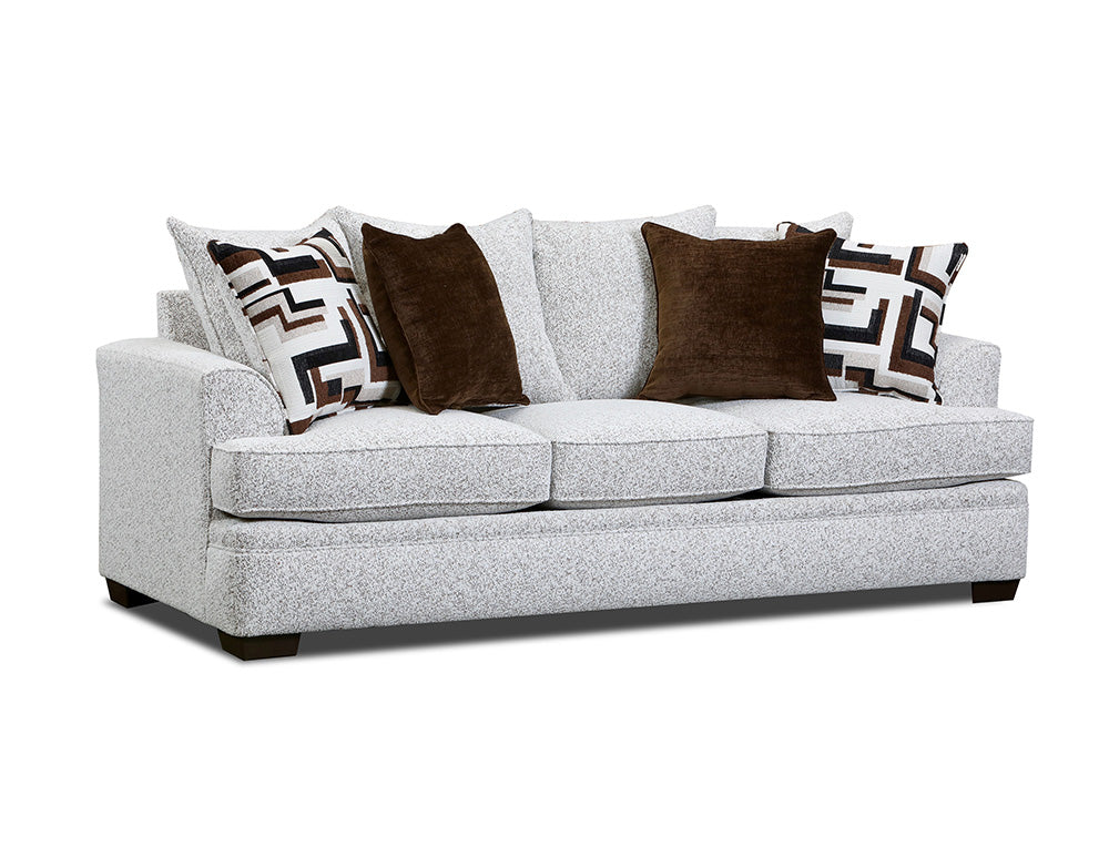 Peak Living - 100 Newlyn Cognac Warp Sofa in White - 10003-5777 view 1