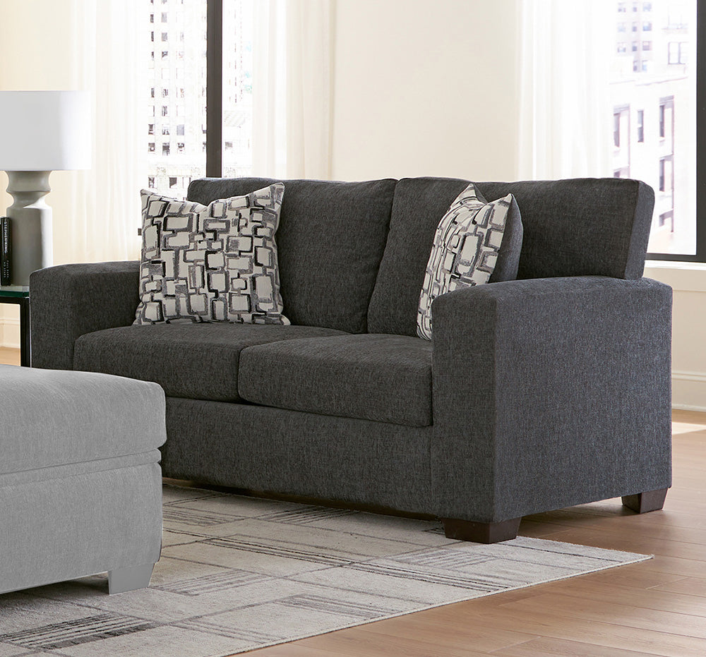 Peak Living - 106 Greenland Charcoal Loveseat in Charcoal - 10602-2240 view 1