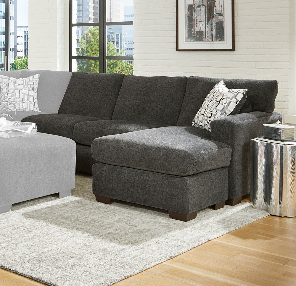 Peak Living - 106 Greenland Charcoal RSF 1-arm Sofa Chaise in Charcoal - 10630-2240 view 1