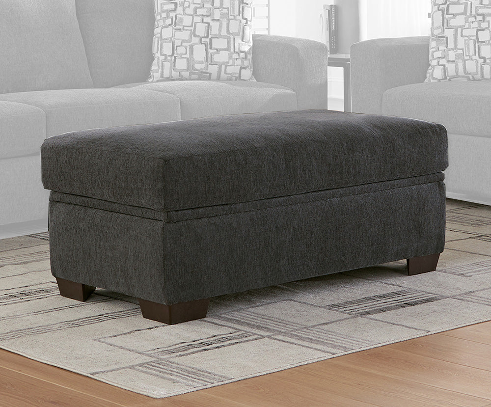 Peak Living - 106 Greenland Charcoal Storage Ottoman in Charcoal - 10606-2240 view 1