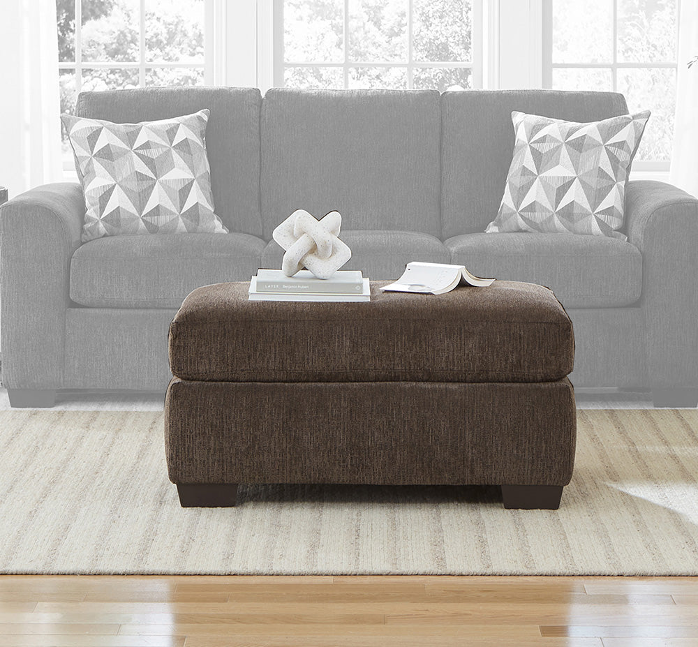 Peak Living - 1980 M11697 Nutmeg Ottoman in Brown - 1985-5610 view 1