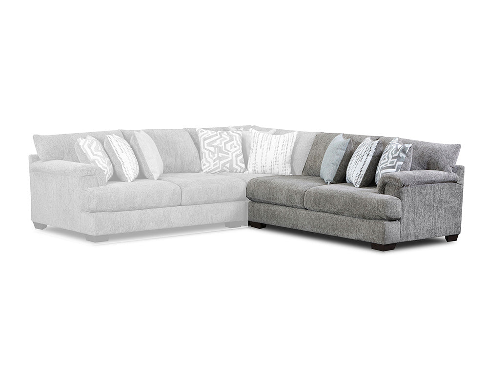 Peak Living - 2100 Sami Stone RSF 1-arm Sofa in Grey - 2140-5731 view 1