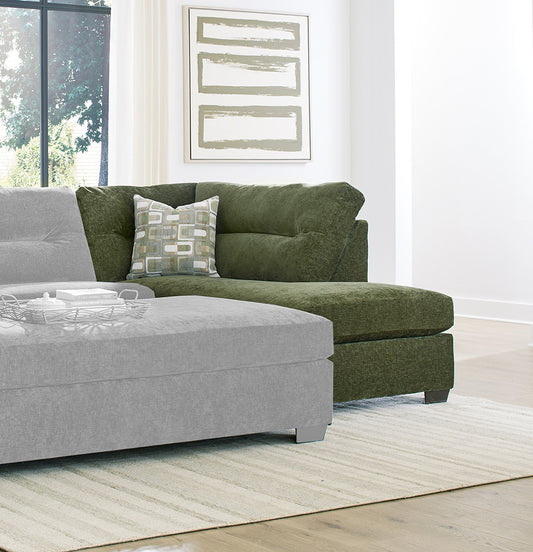 Peak Living - 230 Braves Olive RAF Chaise in Olive - 23013-5865 view 1