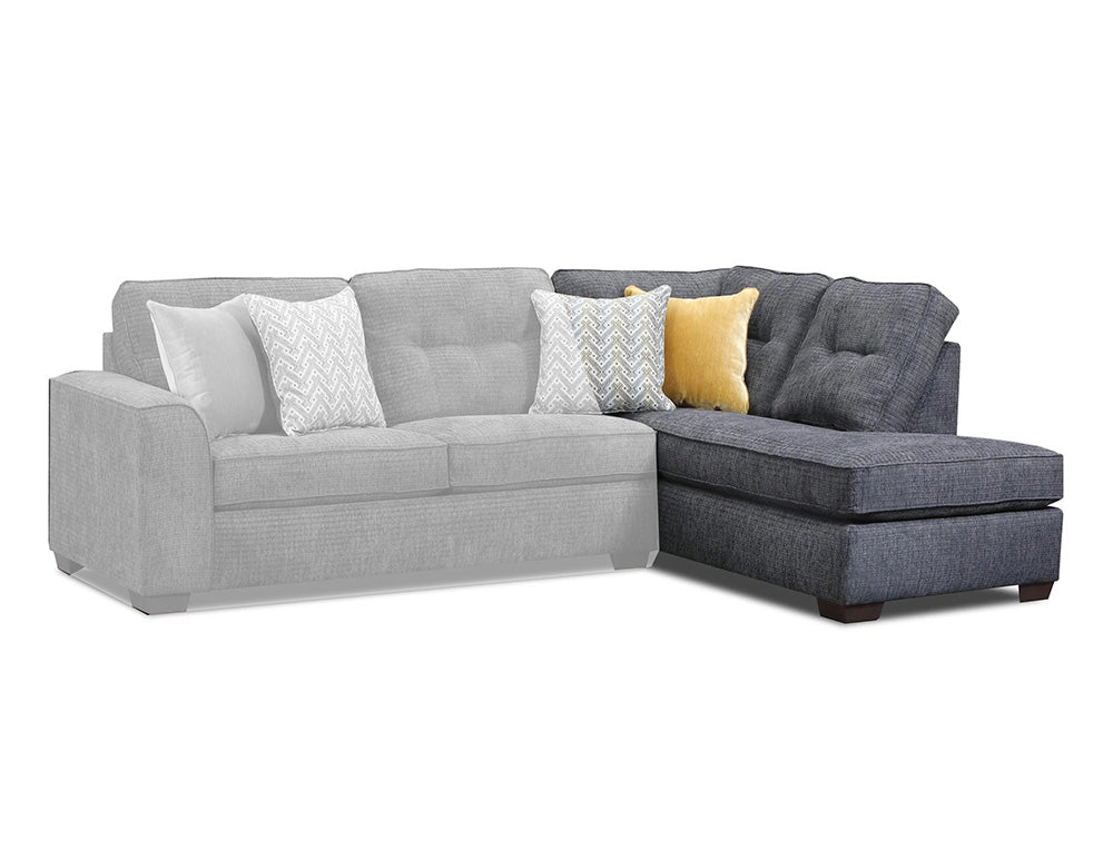 Peak Living - 325 Jonah Iron RSF Chaise in Iron - 32513-1506 view 1