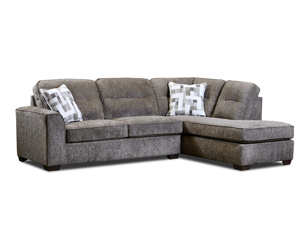 Peak Living - 325 Thiesson Java RSF Chaise Sectional in Java - 32521-1951_32513-1951 view 1