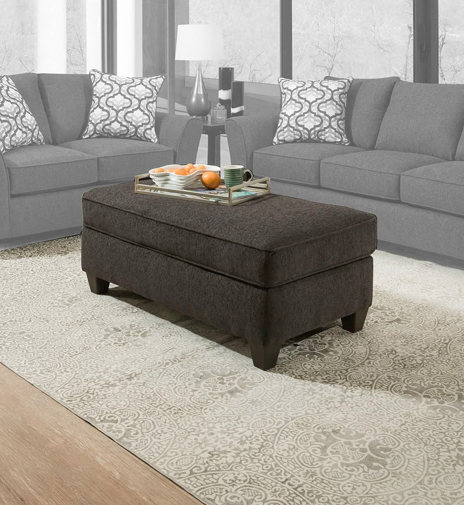 Peak Living - 4550 Dante Dusk Storage Ottoman in Black - 4556-2126 view 1