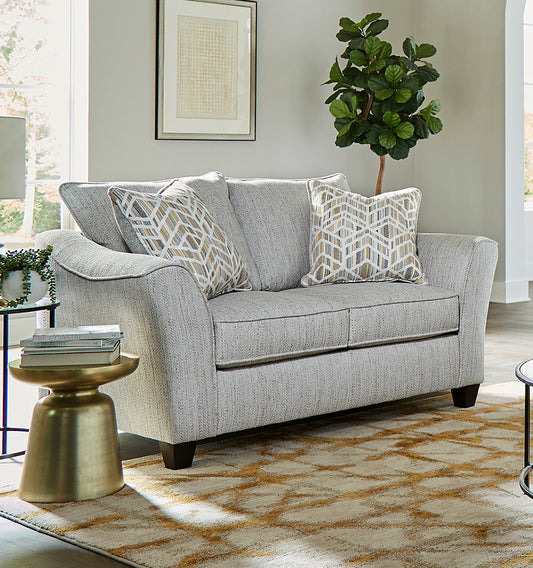 Peak Living - 4550 Hayworth Dove Loveseat in Light Grey - 4552-1301 view 1