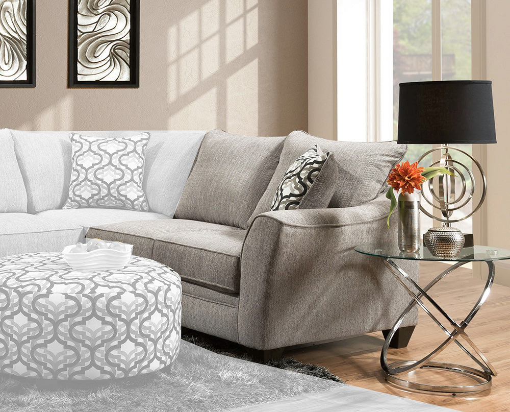 Peak Living - 4810 Dante Concrete RSF 1-arm Sofa in Grey - 4820-2124 view 1