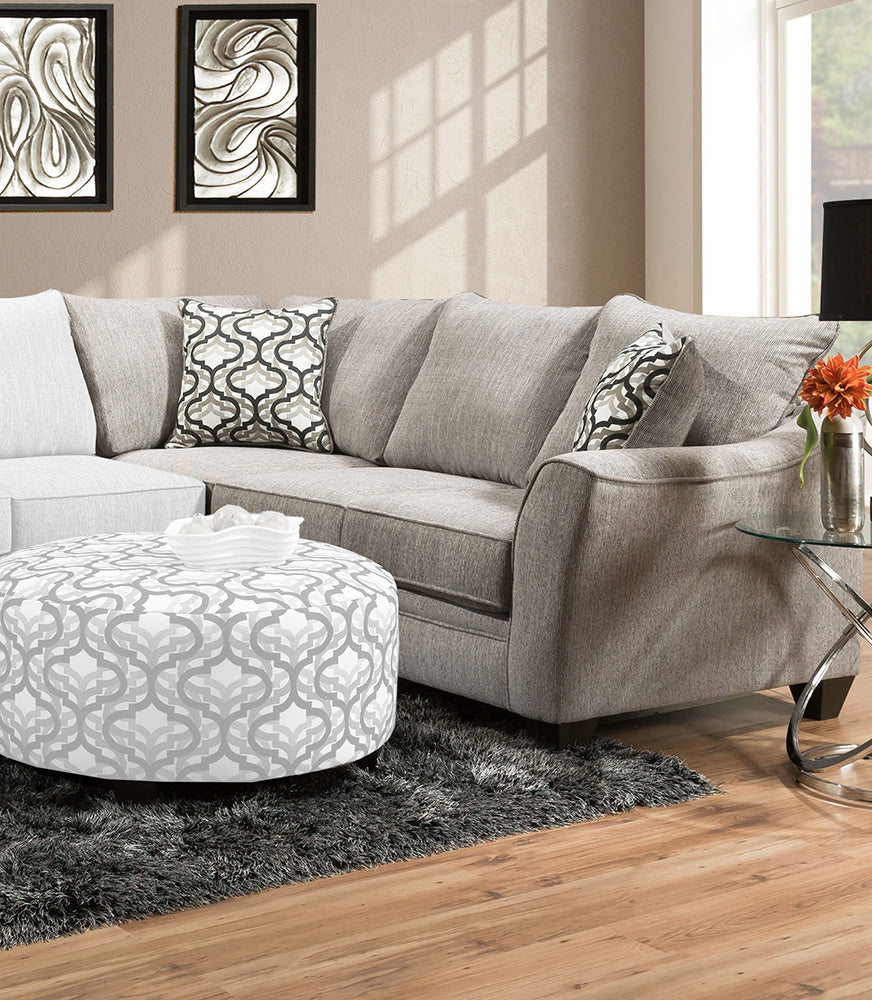 Peak Living - 4810 Dante Concrete RSF Corner Sofa in Grey - 4840-2124 view 1