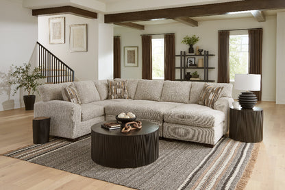 Peak Living - 5250 Reckon Taupe RSF Chaise Sectional w/ Ottoman in Taupe - 5210-3811_5230-3811_5251-3811_52506-3811 view 2
