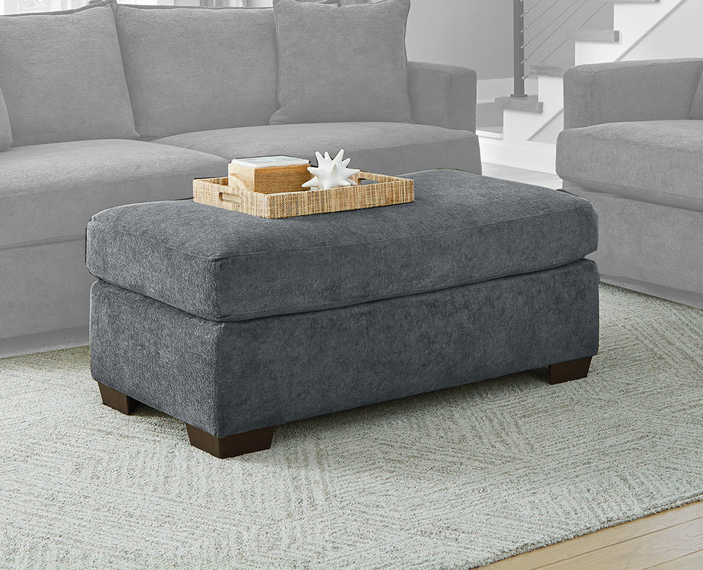 Peak Living - 5300 Patagonia Gunmetal Storage Ottoman in Gunmental Grey - 5306-2364 view 1