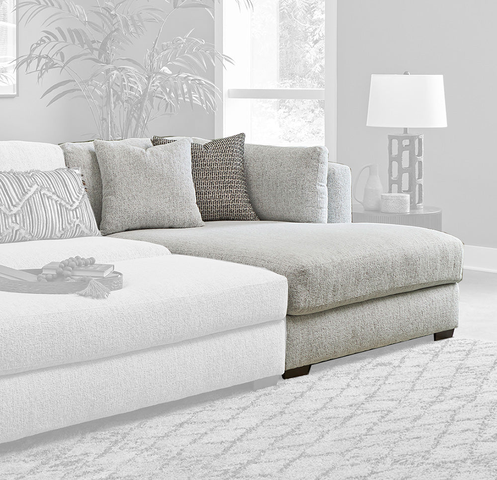 Peak Living - 5500 Shay Artic RSF Chaise in White - 5518-9026 view 1