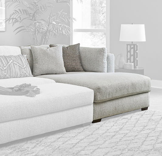 Peak Living - 5500 Shay Artic RSF Chaise in White - 5518-9026 view 1